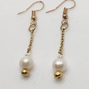 Cercei "gold and pearls"